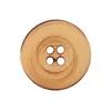 Image de Carte de 1 bouton Bois beige 4 trous 30mm - Union Knopf(...) - Marron