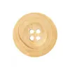 Image de Carte de 3 boutons imitation bois Nature 4 trous 18mm - Union Knopf(...) - Marron