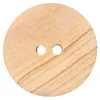 Image de Carte de 2 boutons Bois beige 2 trous 28mm - Union Knopf(...) - Marron