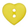 Image de Carte de 4 boutons Coeur 2 trous 12mm - Union Knopf(...) - Jaune