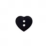 Image de Carte de 3 boutons Coeur 2 trous Bleu marine 15mm - Union Knopf(...) -