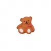 Image de Carte de 2 boutons Ourson à queue 19mm - Union Knopf(...) - Camel Marron