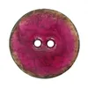 Image de Carte de 1 bouton Coco laqué Bordeaux 40mm - Union Knopf(...) - Rouge