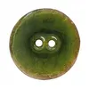 Image de Carte de 1 bouton Coco laqué Vert foncé 30mm - Union Knopf(...) -