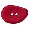 Image de Carte de 1 bouton navette rouge 2 trous 54mm - Union Knopf(...) -