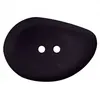 Image de Carte de 1 bouton navette noir 2 trous 54mm - Union Knopf(...) -