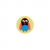 Image de Carte de 2 boutons Hibou à queue Jaune 18mm - Union Knopf(...) -