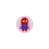 Image de Carte de 2 boutons Hibou à queue Rose 18mm - Union Knopf(...) -
