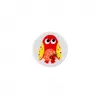 Image de Carte de 2 boutons Hibou à queue Blanc 18mm - Union Knopf(...) -