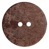 Image de Carte de 1 bouton galet rond chocolat 2 trous 40mm - Union Knopf(...) - Marron