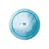 Image de Carte de 3 boutons fantaisies rond 2 trous Vert turquoise 23mm - Union Knopf(...) - Bleu