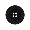 Image de Carte de 2 boutons Panier Noir rond 28mm - Union Knopf(...) -