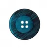 Image de Carte de 2 boutons Panier Bleu turquoise rond 28mm - Union Knopf(...) -