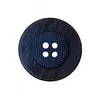 Image de Carte de 2 boutons Panier Bleu marine rond 28mm - Union Knopf(...) -