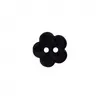 Image de Carte de 3 boutons Fleurs Noir 18mm - Union Knopf(...) -