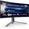 Image de AOC Porsche Design Agon PD34 (3440 x 1440 pixels, 34"), Moniteur, Argent, Noir