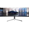 Image de AOC AGON PRO PD49 Porsche Design - Moniteur OLED - jeux - incurvé - USB - 49" - 5120 x 1440 5K @ 240 Hz - 3000:1 - DisplayHDR 400 True Black - 0.03 ms - 2xHDMI, 2xDisplayPort, USB-C - haut-parleurs - noir, argent