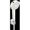 Image de Hansa, Pommeau de douche, Garniture de douche à main Basicjet Style-Set pour mitigeur de bain 3 jets (3 Types de jets, 18 l/min)