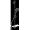 Image de Hansa, Pommeau de douche, Basicjet Kit de tringles murales 3 jets noir mat (3 Types de jets, 18 l/min)