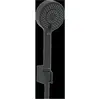 Image de Hansa, Pommeau de douche, Garniture de douche à main Basicjet-Set pour mitigeur de bain, 3 jets noir mat (3 Types de jets, 18 l/min)