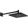 Image de Hansa, Pommeau de douche, aurelia - hoofddouche 25x25 cm, mat zwart (1 Type de jet, 12 l/min)