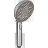 Image de Hansa, Pommeau de douche, aurelia - set douchekop, douchehouder en doucheslang, 3 jets, geslepen staal (3 Types de jets, 12 l/min)