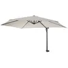 Image de Parasol de mur Casoria déporté, pour balcon ou terrasse, 3m inclinable crème
