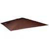 Image de Revêtement pour parasol de luxe MENDLER HWC-A96 3,5x3,5m Ø4,95m polyester 4kg brun