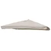 Image de Revêtement pour parasol hwc-a96 avec volant 3x3m ø4,24 m polyester 3kg crème gris