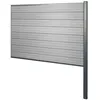 Image de Brise-vue en WPC Sarthe, poteau en aluminium extension, 185cm gris