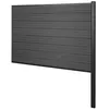 Image de Brise-vue en WPC Sarthe, poteau en aluminium extension, 185cm anthracite