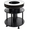 Image de Bol de feu avec grill MENDLER HWC-K95, foyer Grill BBQ acier inox émaillé Ø 56cm noir