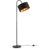 Image de B.K.Licht, Lampadaire, Lampadaire, noir-doré, 1xE27/40W max. excl. (E27)