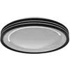 Image de LEDVANCE ORBIS JADEN SMART+ WiFi luminaire Ø 48cm - plafonnier LED gradable pour l'intérieur - 30W - température de couleur 2700-6500K - 3300 lm - blanc avec anneau noir et anneaux lumineux sur les côtés}