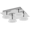 Image de LEDVANCE Smart LED salle de bain chrome - 26W - 2800LM - 3000-6500K - 30cm - IP44 - applique murale Orbis Wave - lampe de salle de bain avec technologie wifi - dimmable - contrôlable via app et assistant vocal}