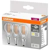 Image de Equipements Pour Luminaire Osram - Led Retrofit Classic P 40 4w/827 230 Fl E14 Pack De 3 Pcs - 4058075819337