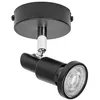 Image de LEDVANCE LED SPOT GU10: 1 x 3 - 4W - 230lm - noir - température de couleur de 2 700K - lumière chaude - design intemporel - ampoule LED interchangeable - idéale pour les intérieurs - CRI 90 - têtes réglables.}