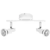 Image de LEDVANCE LED SPOT GU10: 2 x 3 - 4W - 460lm - blanc - température de couleur de 2 700K - lumière chaude - design intemporel - ampoule LED interchangeable - idéale pour les intérieurs - CRI 90 - têtes réglables.}