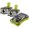 Image de Ryobi, Batterie outillage + chargeur, 2 accumulateurs 18 V One 5,0 Ah avec chargeur rapide (18 V)