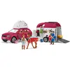 Image de Schleich Aventure avec voiture et remorque à chevaux