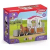 Image de Aire de lavage avec box a cheval, SCHLEICH 72177 HORSE CLUB, avec Figurine Cheval et Cavalier, Des 5 ans