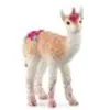 Image de Figurine de Licorne Lama - Figurine Amusante et Durable aux Détails Brillants avec une Corne Brillante en Spirale - Pour Garçons et