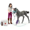 Image de Schleich Mme Kramer avec son poulain