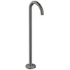 Image de hansgrohe, Robinetterie de salle de bains, Bec déverseur pour baignoire AXOR UNO au sol coudé brushed black chrome