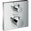 Image de HANSGROHE Façade pour mitigeur thermostatique encastré Ecostat Square avec robinet d'arrêt et inverseur chromé