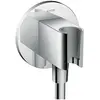 Image de hansgrohe, Robinetterie de salle de bains, Coude de raccordement AXOR FIXFIT PORTER rond, avec clapet anti-retour chrome