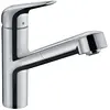 Image de hansgrohe, Robinetterie de cuisine, Focus M42 Einhebel-Küchenarmatur 150, Ausziehauslauf, 1 Strahlart