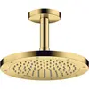 Image de hansgrohe, Robinetterie de salle de bains, Raccordement au plafond AXOR SHOWERSOLUTIONS 100mm poli gold optic