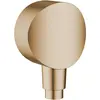 Image de hansgrohe, Système de douche, HG Raccord de flexible FIXFIT S avec clapet anti-retour et équerre en plastique bru bro