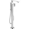 Image de hansgrohe, Robinetterie de salle de bains, Set de finition AXOR EDGE pour baignoire au sol chrome diamanté